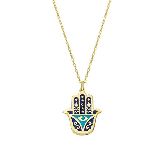 925 | Mineli hamsa kolye
